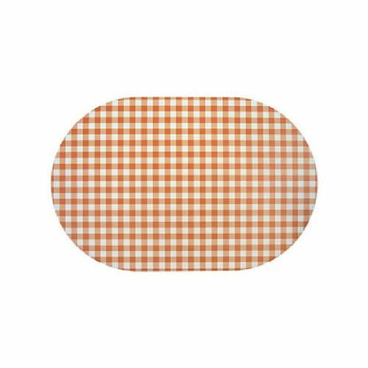 Checkered Vegan Leather Placemat